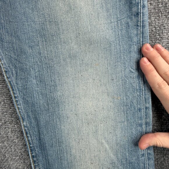 Nudie Jeans Men Denim Jeans 33x34 Average Joe Green Wave Adult Men ACTL 32X33 - Picture 10 of 16